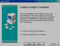 Linker script Location
